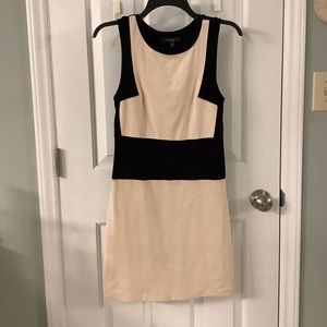 Sanctuary beige and black colorblock dress. Small